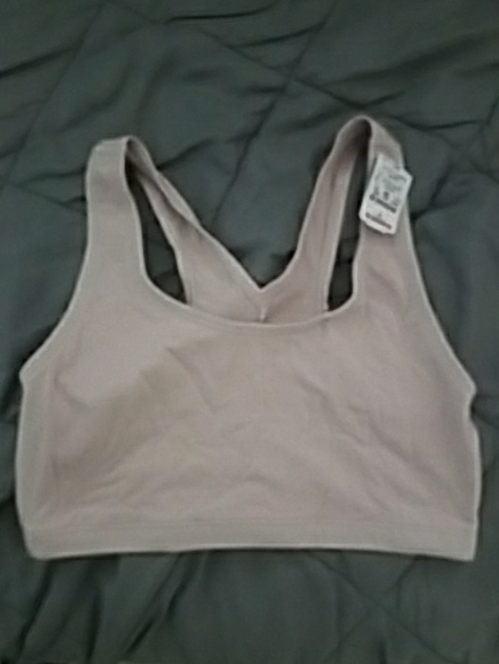 Fruit of the Loom Mauve Seamless Racerback Sports Bra